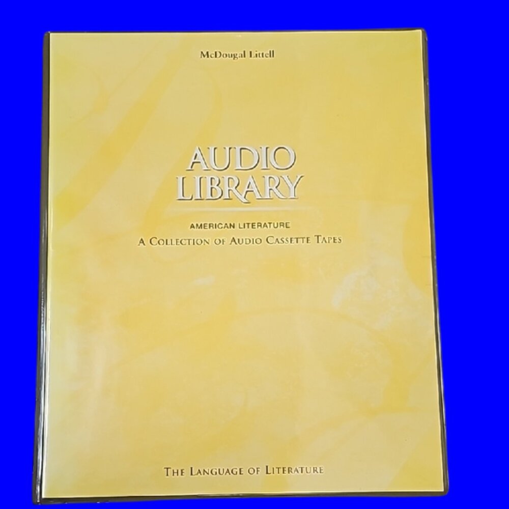 McDougal Littel Language of Literature  Audio Library Binder 17 cassette tapes